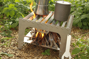 Microgrill: Asador Portátil de Acero Inoxidable para Camping