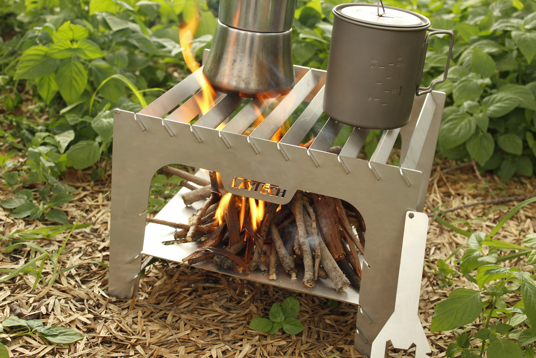 Microgrill: Asador Portátil de Acero Inoxidable para Camping