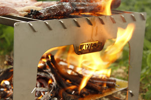 Microgrill: Asador Portátil de Acero Inoxidable para Camping